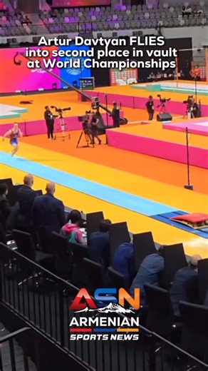 Artur Davtyan flew like an eagle into second place in the vault at the 2025 World Championships in Indonesia. . . 🎥 Artur Davtyan . .#armenian #armenia #armenians #gymnastics | Armenian Sports News