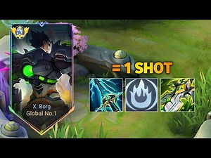 X BORG NEW INSANE BUILD TRICK FOR ONE SHOT IN SOLO RANK 2025!! (100% BROKEN! 💯)