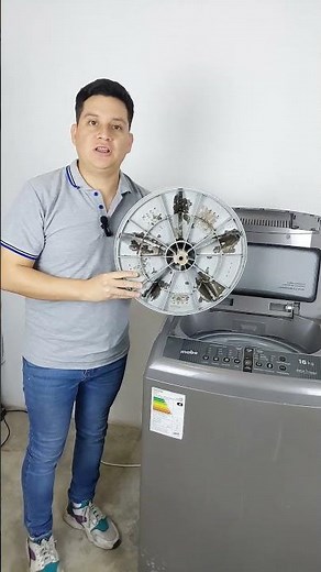 How to replace the agitator or paddle on a 16kg Mabe Aqua Saver Green washing machine. #washingma...