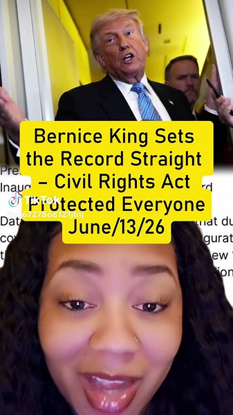 Bernice King Sets the Record Straight – Civil Rights Act Protected Everyone #BerniceKing #CivilRightsAct #History #MLK #Equality