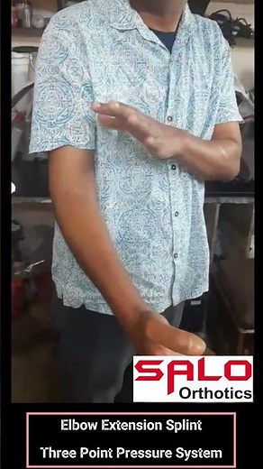 SALO Orthotics Elbow Extension Splint with Three Point Pressure System