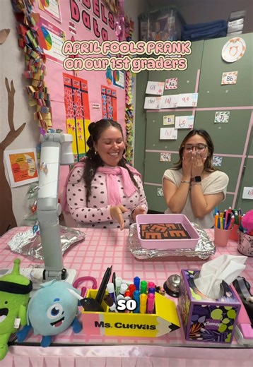 idk what’s sweeter the brownies or our sweetie pie firsties’ reactions 🥹 @daniella 🎀 #aprilfools #prank #teacher #viral #fyp