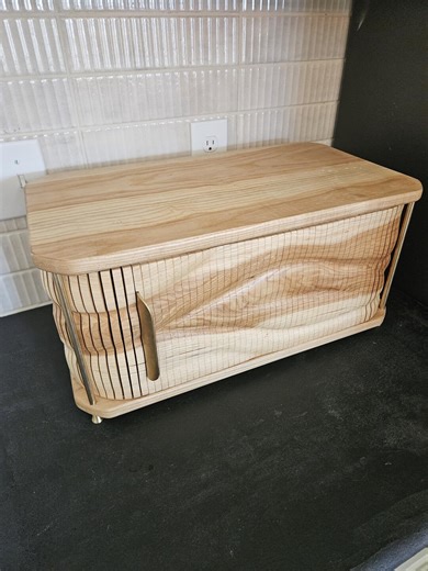 Tambour Door Breadbox - Etsy