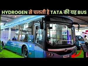 Tata Motors India's first Hydrogen fuel cell EV Bus Showcase at 2024 Vibrant Gujarat Global Summit