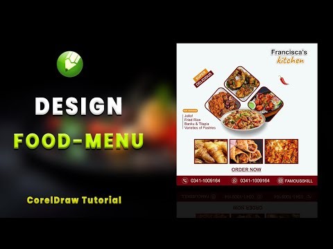 Food Menu Design Made Simple with CorelDRAW | Complete Guide