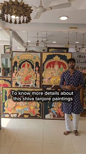 Balaji Tanjore Art Gallery on Instagram: "CALL/WHATSAPP : +916383884488 This is an original Tanjore painting, crafted with pure 22K gold foil and authentic Jaipur gems, and framed in premium teakwood. We provide a lifetime guarantee along with an authenticity certificate. Once you own it, the painting will retain its beauty for over 100 years OUR BRANCH IN BANGALORE 1459, 11th Main Rd, 4th T Block East, Pattabhirama Nagar, Jayanagar, Bengaluru, Karnataka 560098 Call: 9980811230 OUR BRANCHS IN HY