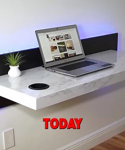 7.9K views · 56 reactions | Building the Ultimate Wall-Mounted Desk! 朗 #DIYTips #diyhomedecor #desk | DIY Creators | Facebook
