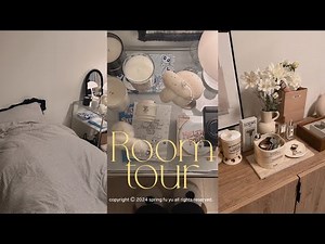 sub ) 社会人オタクのお部屋のルームツアー୨୧ room tour 룸투어 | 韓国インテリアと淡色room🍒🛋