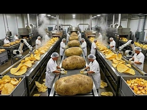 How to Make Potato Chips In Advance Factory Full Process 🥔