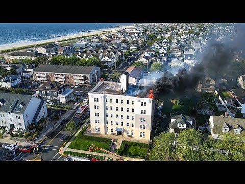 2 Alarm Six Story Occupied Structure Fire Bradly Beach New Jersey 6/5/22