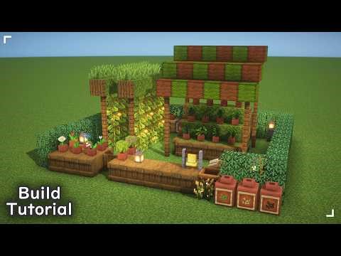 🌻 Outdoor Plant Shop 🌱 | Minecraft Build Tutorial
