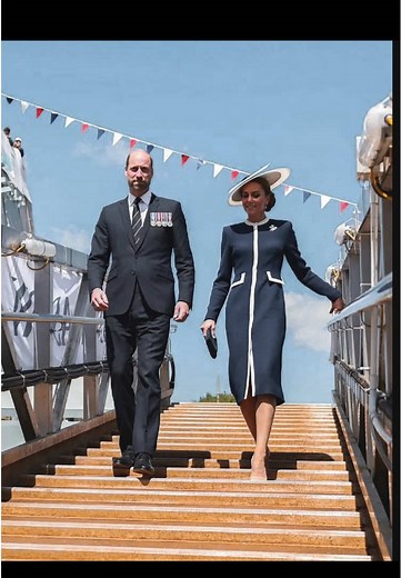 Their Royal Highnesses The Duke and Duchess of Rothesay At the christening ceremony of HMS Glasgow today. The ship was christened by Her Royal Highness the Duchess 🚢 #RoyalHighness #royalfamily #Duchess #unitedkingdom #crown #dukeofrothesay #duchessofrothesay #princewilliam #princesskate #scotland #glasgow #Princeofwales #princessofwales