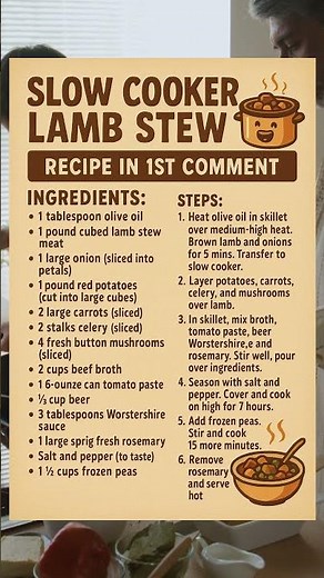 Slow Cooker Lamb Stew