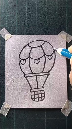 how to draw a balloon