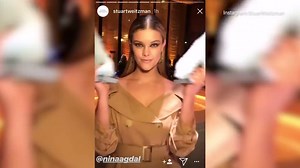 Feet first! Nina Agdal & Doutzen Kroes at Stuart Weitzman NYFW