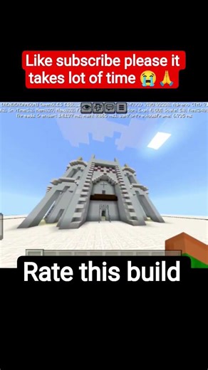 Taj Mahal minecraft build challenge #shorts