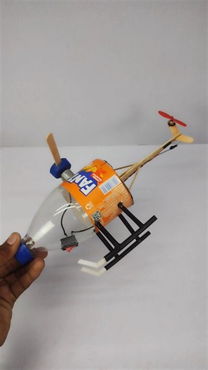 How To Make a Flying Helicopter 🚁 From Plastic Bottle | DIY Project #shorts