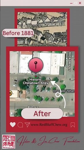 Historic Chinatown in Red Bluff Before/After