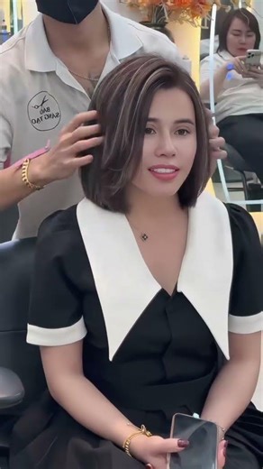U50 Đến Từ Đài Loan Đi Hơn 3000Km Cắt Mẫu Ngang Bob Siêu Hack Tuổi, Duỗi Thẳng Tự Nhiên ✂️✂️✂️✂️