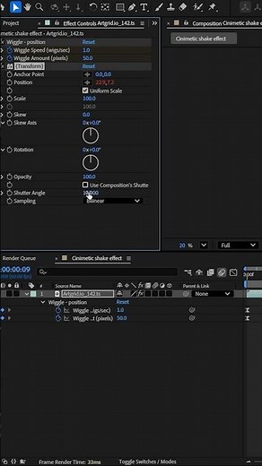 Real Cinematic Camera Shake in After Effects | No Presets Needed