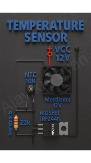 Temperature Sensor ⚙️ #diy #shorts #sensor #short
