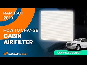 How to replace the Cabin Air Filter 2019 - 2025 RAM 1500 💨