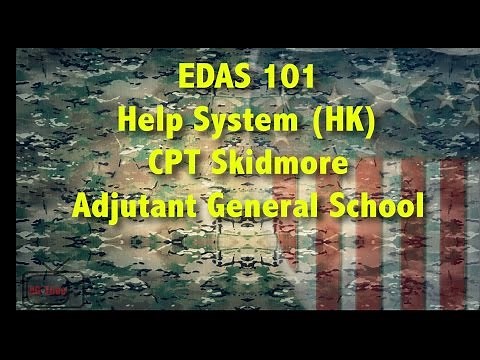 EDAS 101 "Help System (HK)"