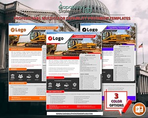 Persuasive Capability Statement Powerpoint Template - Etsy Australia