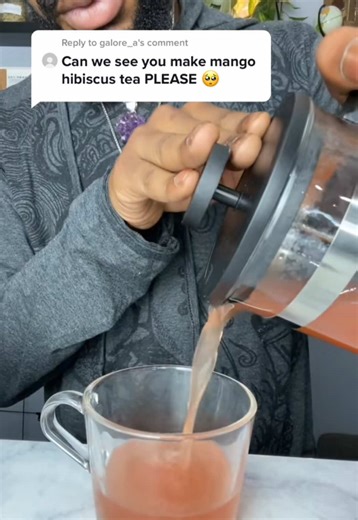 This is the very first tea video I ever made in this format 🥺 add accumulated millions of views across the Internet and sparked the idea to start my tea business! This Mango Hibiscus tea will be available on Friday 🙌🏽