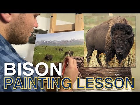 How to Paint Bison ( aka Buffalo )