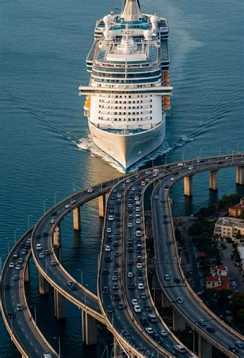 Cruise ship slams bridge in jaw-dropping explosion 🚢💥