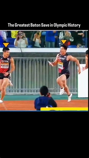 BenchCode 🏆 Sports | News | Reels on Instagram: "In one heartbeat, Japan’s Olympic dream almost ended. During the men’s 4×100 m relay at the Tokyo Olympics, the baton slipped at the worst possible moment. One misstep, one drop, and it would have meant instant disqualification on the world’s biggest stage. But instead of panic, there was pure instinct. A lightning-fast reaction, a perfectly timed reach, and the baton was saved just centimeters before disaster. The stadium held its breath as the