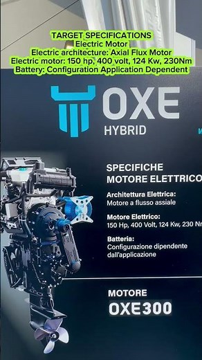 🔥Hybrid Diesel Outboard OXE Boat engine