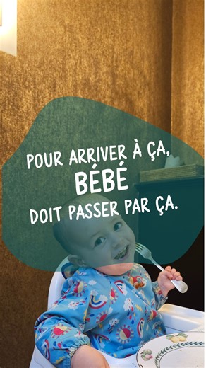 DME Bébé 👶 | 𝖠𝗅𝗂𝗆𝖾𝗇𝗍𝖺𝗍𝗂𝗈𝗇 𝖺𝗎𝗍𝗈𝗇𝗈𝗆𝖾 on Instagram: "Pour apprendre à manger, bébé doit explorer. Toucher, écraser, en mettre partout… Ce n’est pas un échec, c’est une étape normale de l’apprentissage. Petit à petit, les gestes deviennent plus précis, la coordination s’affine, et les repas évoluent. De notre côté, on s’équipe pour que ces moments restent sereins. Les bavoirs avec plateau et les assiettes antidérapantes de @tidytotfrance nous aident vraiment au quotidien : moins