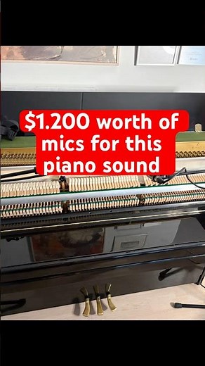 Here’s the exact mic setup I use to get this piano sound #piano #shorts