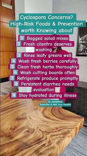Cyclospora Concerns? High-Risk Foods & Preventions Worth Know About #HealthTips