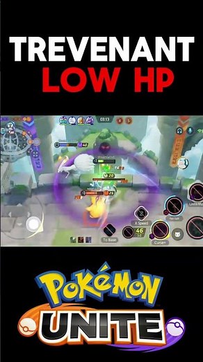 Trevenant Survives on LOW HP 🌳💀 | Unstoppable Tank Moment | Pokémon Unite