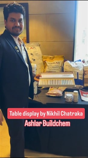 This week’s table display was presented by Nikhil Chatraka from Ashlar BuildChem showcasing their range of high-quality chemicals and additives for tiles. Insightful, practical, and value-driven—great to learn how the right products strengthen the foundation of great construction. 👏 (BNI, bnibluejade, bluejade, table display,ashlar Buildchem, tile adhesive) | BNI Blue Jade
