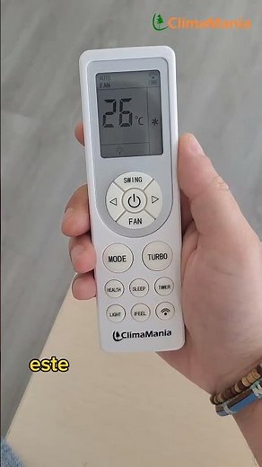Modos del aire acondicionado en el mando: Frio, Calor, Fan, Dry, Auto, Eco... #aireacondicionado