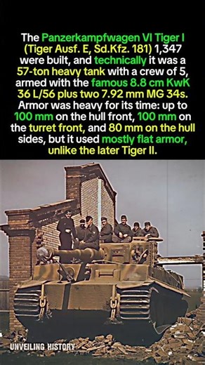 Tiger I Tank: The 57-Ton Heavy Beast of World War II | 88mm Power