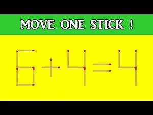 Move Only One Stick To Fix The Equation ! | Fun Sticks ! | LN-Blog