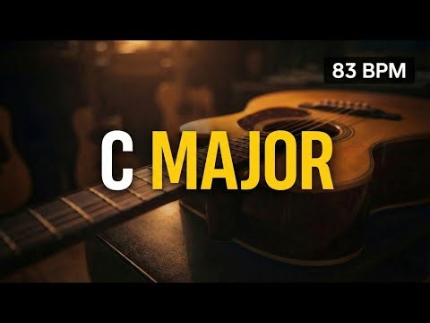 Beautiful Guitar Backing Track in C Major | 83 BPM | C G Am F Jam Track