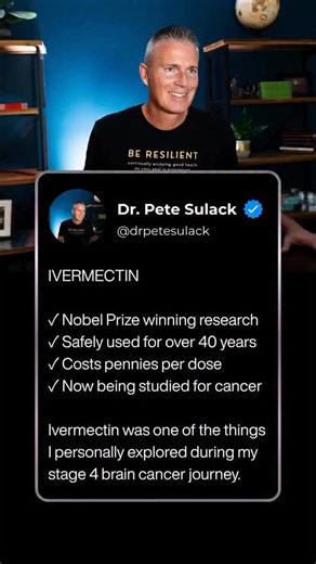 They called it “horse paste.” But, when I was diagnosed I researched everything. That’s when I discovered ivermectin. ✓ New studies show it may trigger cancer cell death ✓ Costs pennies compared to $100,000 treatments Comment “PROTOCOL” to learn everything I personally did to overcome Stage 4 Brain Cancer in 4 months. DISCLAIMER: This is not medical advice. For educational purposes only. Always consult your doctor before making any changes to your treatment. #IvermectinResearch #CancerScience #H