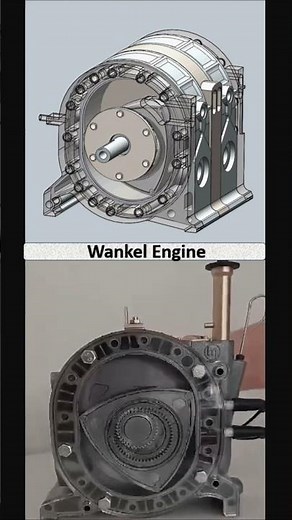 Rotary engine (Wankel Engine) How does it work? 🔥#engine#engines#automobile#automotive‪@Er_Simmu1014‬