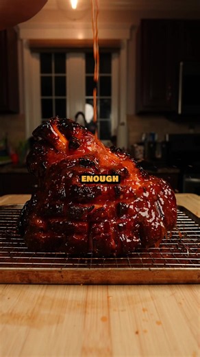 This ham cost me $500… 🍯🔥 My kids keep telling me my food isn’t spicy enough, so naturally I soaked an entire ham in $500 worth of hot honey for over 24 hours. Then I smoked it for four hours until it was ridiculously juicy, smoky, sweet, and loaded with hot honey flavor. Somehow they still said it wasn’t spicy enough—but it might be the best ham I’ve ever made. #recipe #ham #hothoney #smokedham #cooking