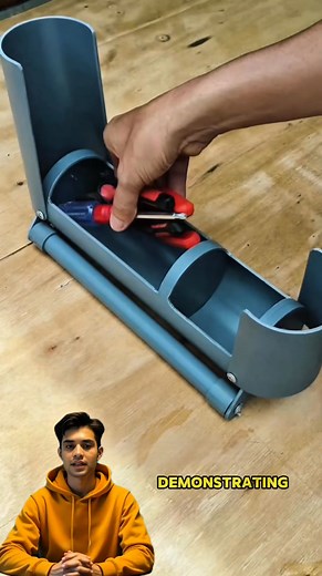 PVC pipe becomes a portable toolbox. #PVCDIY #toolbox | Potemaster Fans