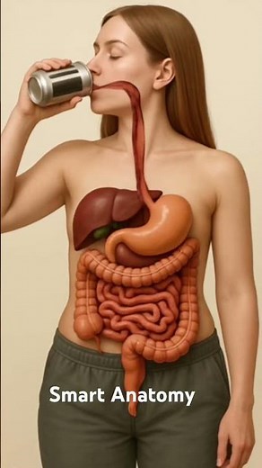 Digestive System Function During Fluid Intake – Female Anatomy #anatomy #woman #womanhealth