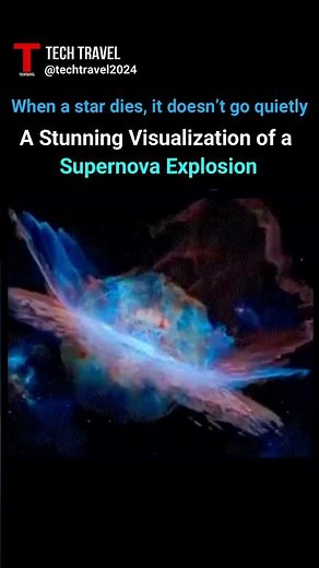 A Stunning Visualization of a Supernova Explosion. #space #astronomy #foryou #new