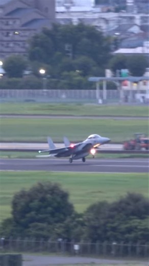 【激レアR/W10で離陸する岐阜基地ナイトフライト！】F-15がトワイライトの空へ