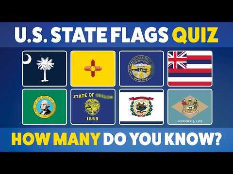 Do you know your U.S. STATE FLAGS? Take this quiz to find out!